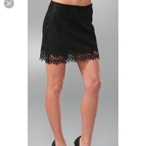 B.B. Dakota Black Lace Skirt